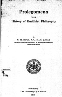 Prolegomena to a History of Buddhist Philosophy 10555631